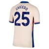 Camisola Chelsea Caicedo 25 Homen Equipamento 2ª 24/25