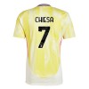 Camisola + Calções Juventus Chiesa 7 Criança Equipamento 2ª 24/25