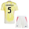 Camisola + Calções Juventus Locatelli 5 Criança Equipamento 2ª 24/25