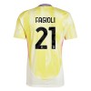 Camisola Juventus Fagioli 21 Homen Equipamento 2ª 24/25