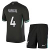 Camisola + Calções Liverpool Virgil 4 Criança Equipamento 2ª 24/25