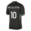 Camisola Liverpool Mac Allister 10 Homen Equipamento 2ª 24/25