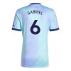 Camisola Arsenal Gabriel 6 Homen Equipamento 3ª 24/25