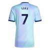 Camisola Arsenal Saka 7 Homen Equipamento 3ª 24/25