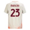 Camisola AS Roma Mancini 23 Homen Equipamento 2ª 24/25