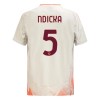 Camisola AS Roma Ndicka 5 Homen Equipamento 2ª 24/25