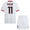 Camisola + Calções AC Milan Pulisic 11 Criança Equipamento 2ª 24/25