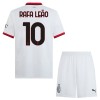 Camisola + Calções AC Milan Rafael Leao 10 Criança Equipamento 2ª 24/25