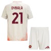 Camisola + Calções AS Roma Dybala 21 Criança Equipamento 2ª 24/25