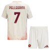 Camisola + Calções AS Roma Pellegrini 7 Criança Equipamento 2ª 24/25