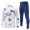 Paris Saint-Germain Homen Conjunto de Moletom de Treino Quarto-Zíper 24/25 Branca