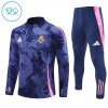 Real Madrid Dragon Criança Conjunto de Moletom de Treino Quarto-Zíper 24/25 Navy