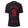 Camisola FC Barcelona Lewandowski 9 Homen Equipamento 2ª 24/25