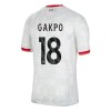 Camisola + Calções Liverpool Gakpo 18 Criança Equipamento 3ª 24/25