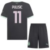 Camisola + Calções AC Milan Pulisic 11 Criança Equipamento 3ª 24/25