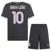 Camisola + Calções AC Milan Rafael Leao 10 Criança Equipamento 3ª 24/25