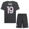 Camisola + Calções AC Milan Theo 19 Criança Equipamento 3ª 24/25