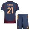 Camisola + Calções AS Roma Dybala 21 Criança Equipamento 3ª 24/25