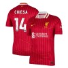 Camisola Liverpool Chiesa 14 Homen Equipamento 1ª 24/25