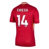 Camisola Liverpool Chiesa 14 Homen Equipamento 1ª 24/25