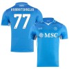 Camisola SSC Napoli Kvaratskhelia 77 Homen Equipamento 1ª 24/25