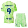 Camisola + Calções FC Barcelona Lewandowski 9 Criança Equipamento 3ª 24/25