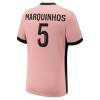 Camisola + Calções Paris Saint-Germain Marquinhos 5 Criança Equipamento 3ª 24/25