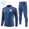 Manchester City Criança Conjunto de Moletom de Treino Quarto-Zíper 24/25 Navy