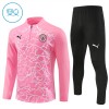 Manchester City Criança Conjunto de Moletom de Treino Quarto-Zíper 24/25 Rosa