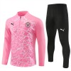 Manchester City Homen Conjunto de Moletom de Treino Quarto-Zíper 24/25 Rosa