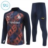 Olympique de Marseille Criança Conjunto de Moletom de Treino Quarto-Zíper 24/25 Navy