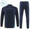 Olympique de Marseille Criança Conjunto de Moletom de Treino Quarto-Zíper 24/25 Navy