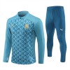 Olympique de Marseille Homen Conjunto de Moletom de Treino Quarto-Zíper 24/25 Azul