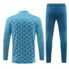 Olympique de Marseille Homen Conjunto de Moletom de Treino Quarto-Zíper 24/25 Azul