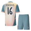 Camisola + Calções Manchester City Rodrigo 16 Criança Equipamento 4ª 24/25