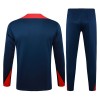 Barcelona Homen Conjunto de Moletom de Treino Quarto-Zíper 24/25 Navy