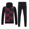 Barcelona Hoodie Homen Conjunto de Moletom de Treino 24/25 Navy