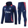 Manchester United Hoodie Homen Conjunto de Moletom de Treino 24/25 Navy