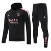 Paris Saint-Germain Hoodie Homen Conjunto de Moletom de Treino 24/25 Preta