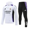 Real Madrid Hoodie Homen Conjunto de Moletom de Treino 24/25 Branca